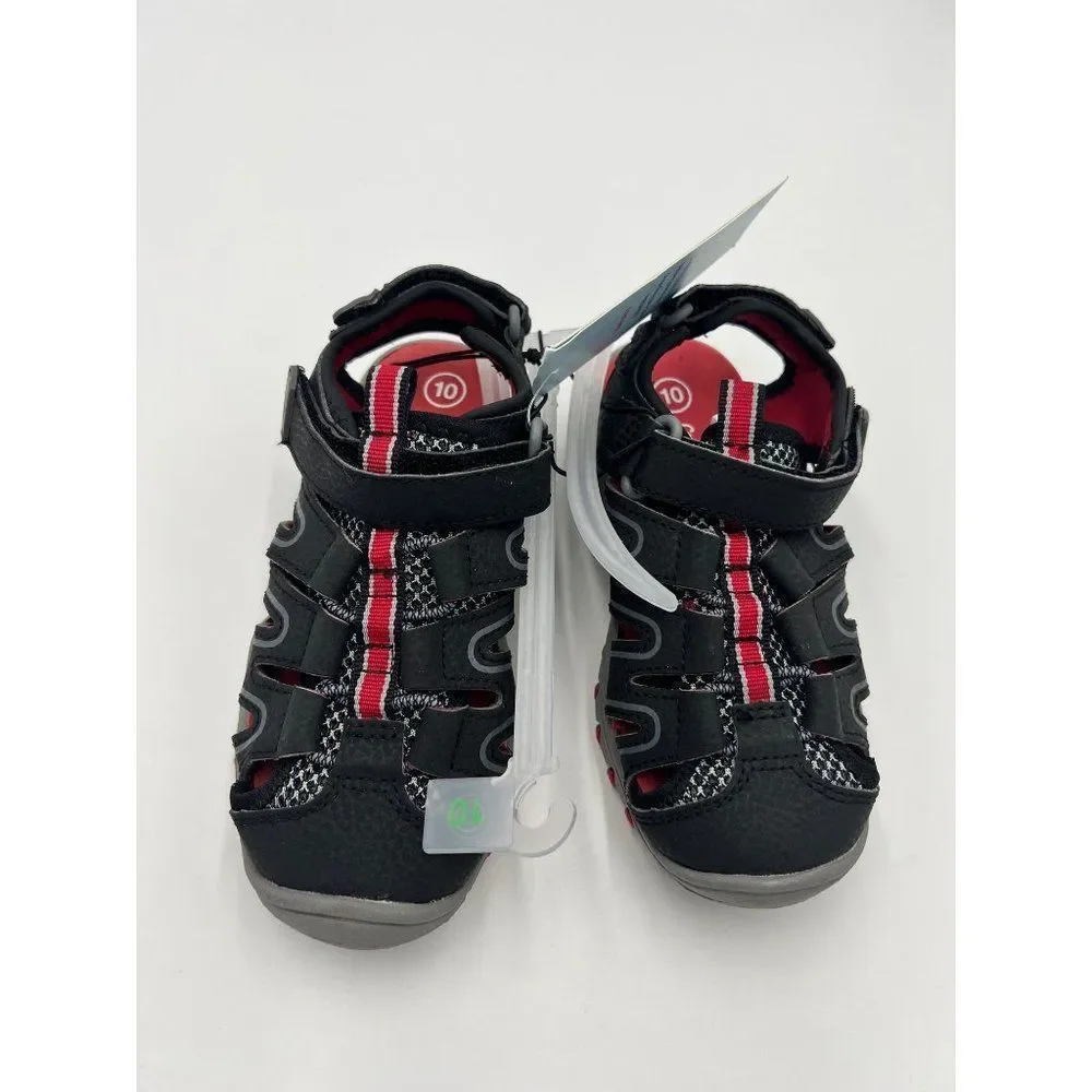 Brand New Cat & Jack Toddler Boys'‎ Black Sandals Size 10 / Casual Shoes